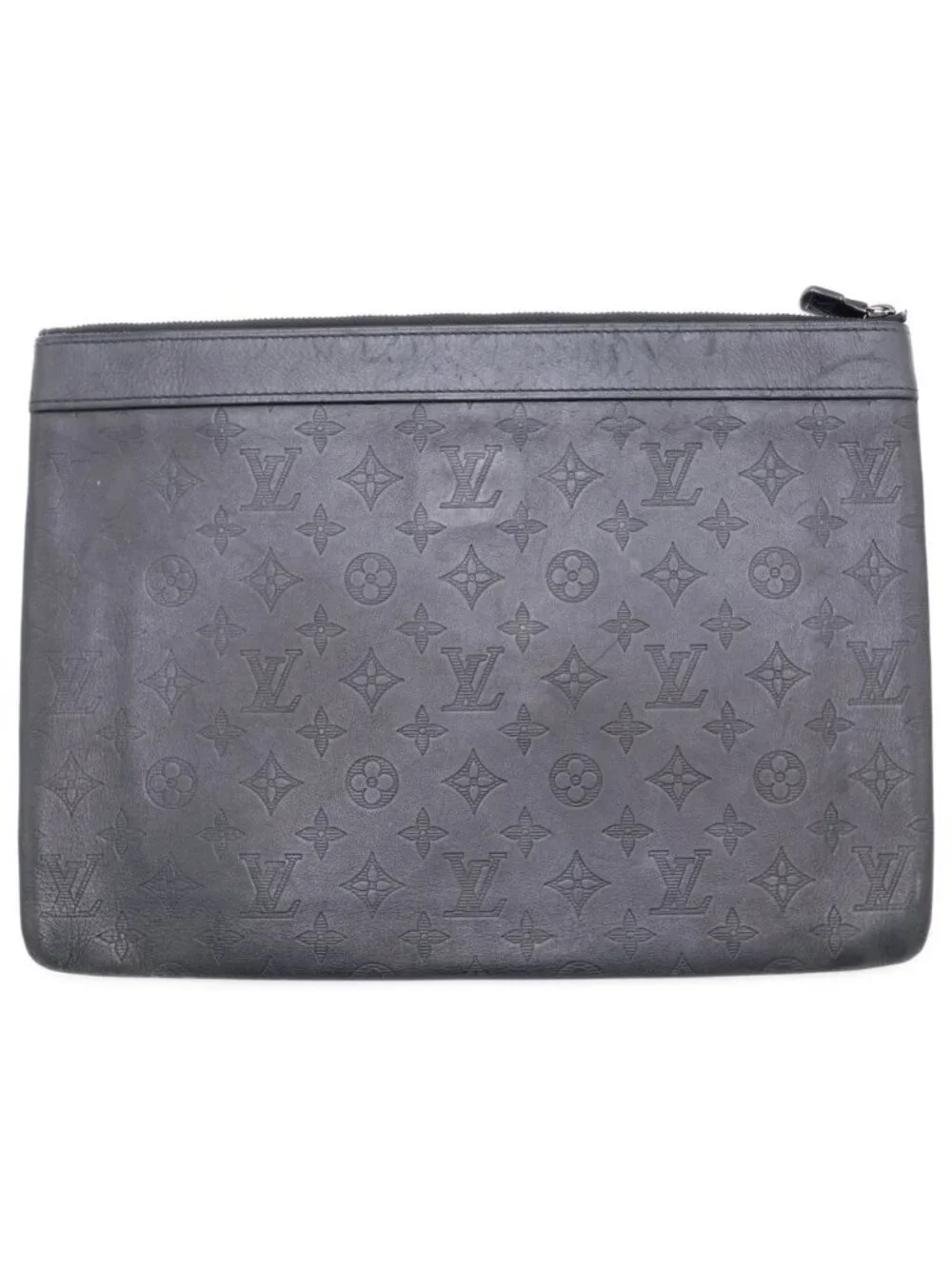 Louis Vuitton Monogram Shadow Discovery Clutch Black